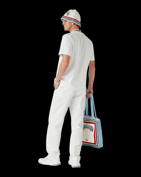 CASABLANCA Diamond Logo Patch T-shirt Mens Apparel